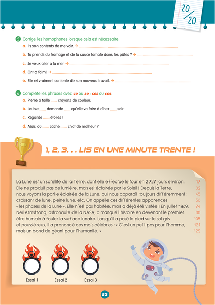 Mon prof à la maison - Français CE2