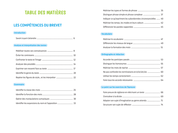 Brevet assuré - Français - 3e