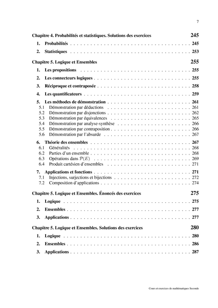 Cours et exercices de mathématiques Seconde