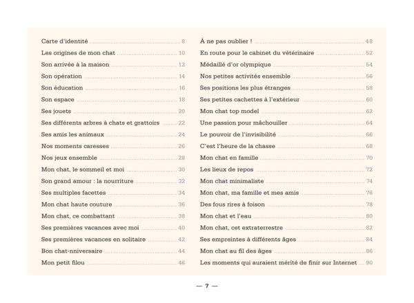 Les aventures de mon chat