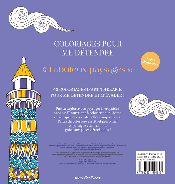 Fabuleux paysages - Coloriages pour me détendre