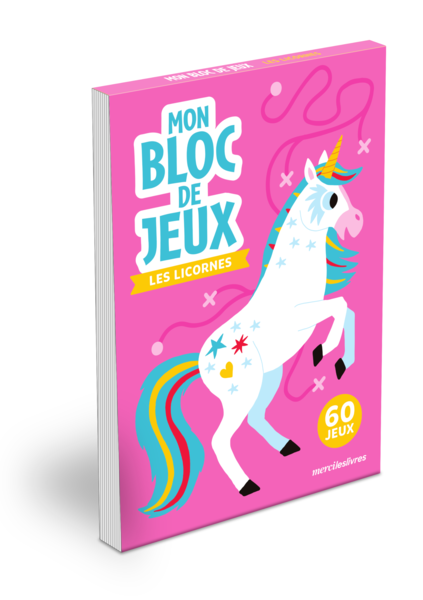 Les licornes - Mon bloc de jeux