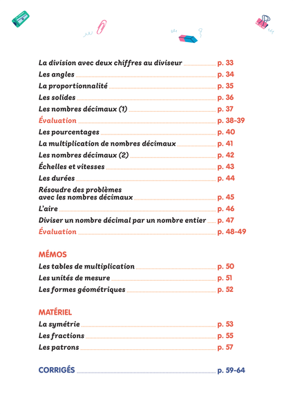 Mon prof à la maison - Maths CM2