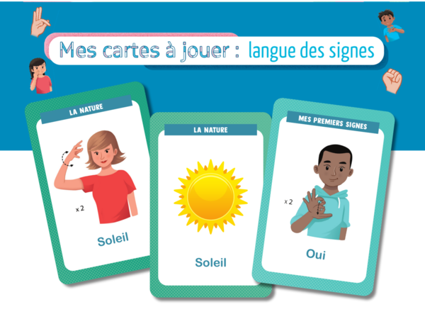 Mes cartes à jouer - Langue des signes, dès 7 ans