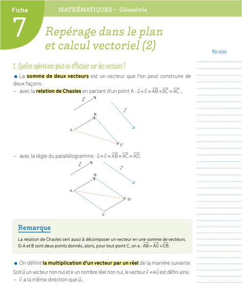 Boîte à fiches - 2de