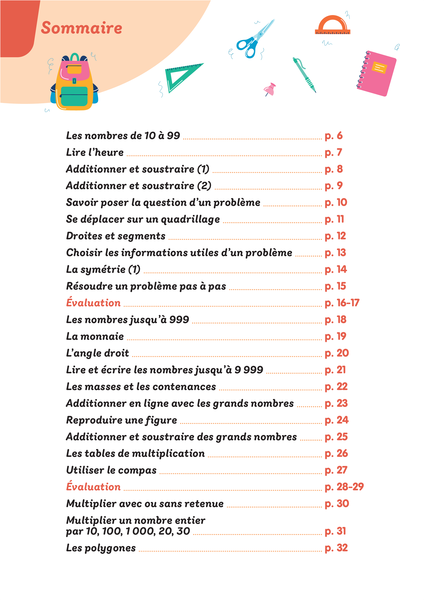 Mon prof à la maison - Maths CE2