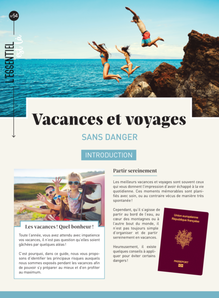 Vacances et voyages sans danger (dépliant)