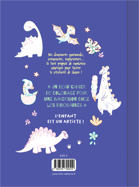 Mon beau carnet de coloriage : Dinosaures