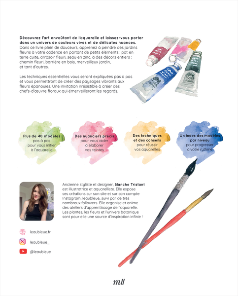 Fleurs et Merveilles à l'aquarelle (coffret)