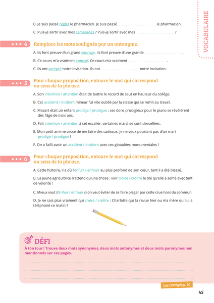 Prof particulier - Français 6e