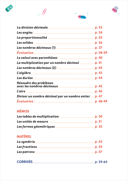Mon prof à la maison - Maths CM2