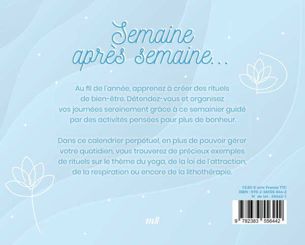 Semainier des rituels bien-être