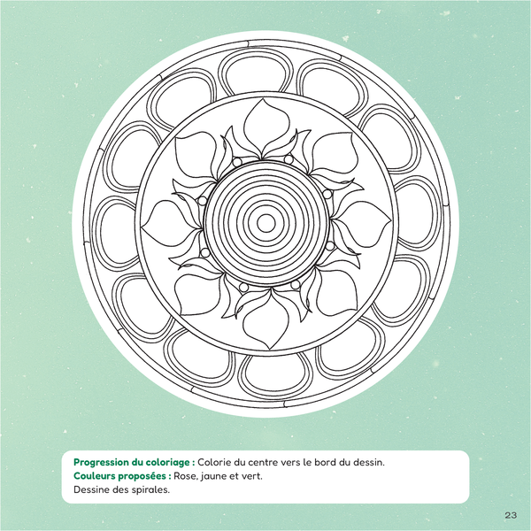 Mes mandalas à colorier pour apaiser mes émotions