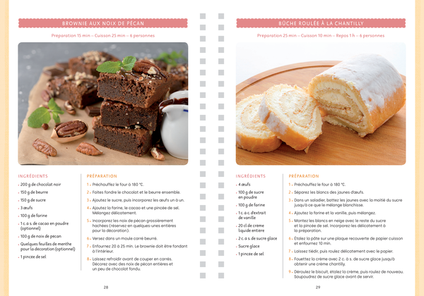 Mon carnet de recettes à remplir - Desserts