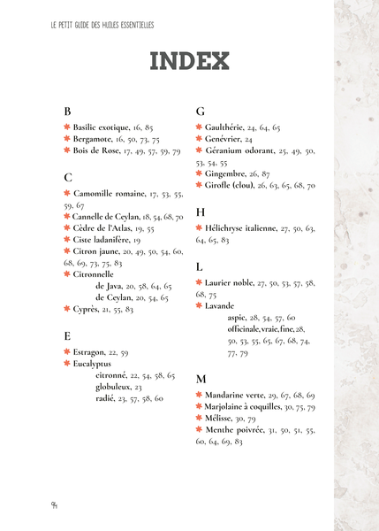 Le Petit Guide des huiles essentielles
