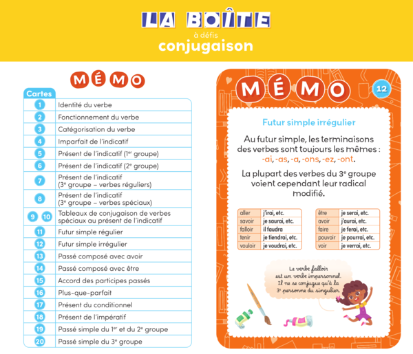 La boîte à défis Conjugaison - CM1-CM2