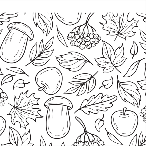 Instant coloriage - Cueillette en forêt
