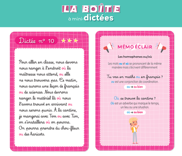 La boîte à mini-dictées - CE2-CM1-CM2