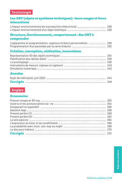 Savoirs fondamentaux 3e - Le tout-en-un pour réussir son brevet !
