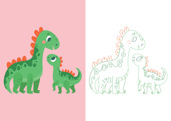 Mon beau coffret de coloriage - Dinosaures