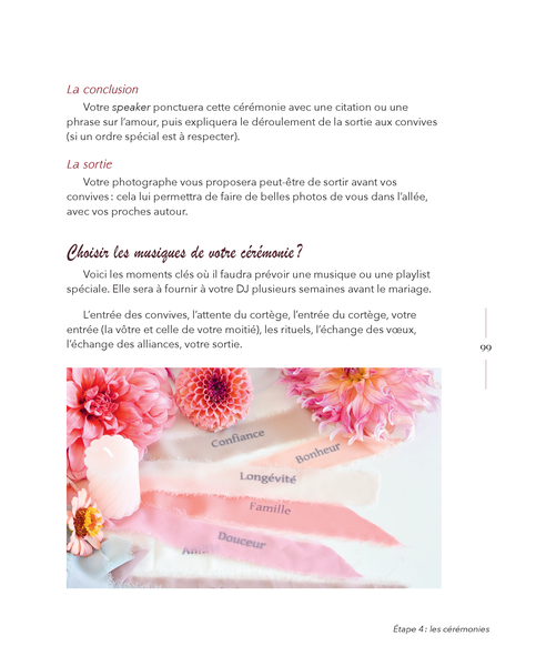 Le guide pour organiser un mariage unique
