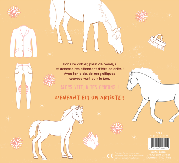 Mon gros cahier de poneys à colorier