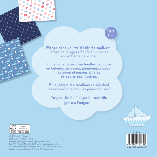 Mon atelier origami facile - La mer (7 ans et +)