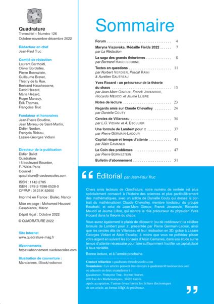 Quadrature n° 126