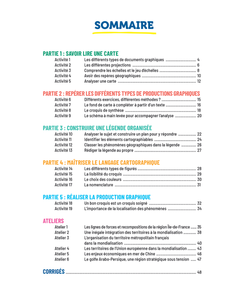 Je suis (enfin !) à l'aise avec les cartes - Première et Terminale