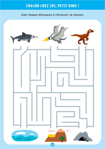 Les dinosaures - Mon bloc de jeux