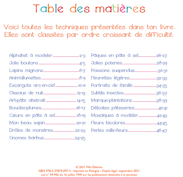 Mon petit atelier d'artiste : Modelage