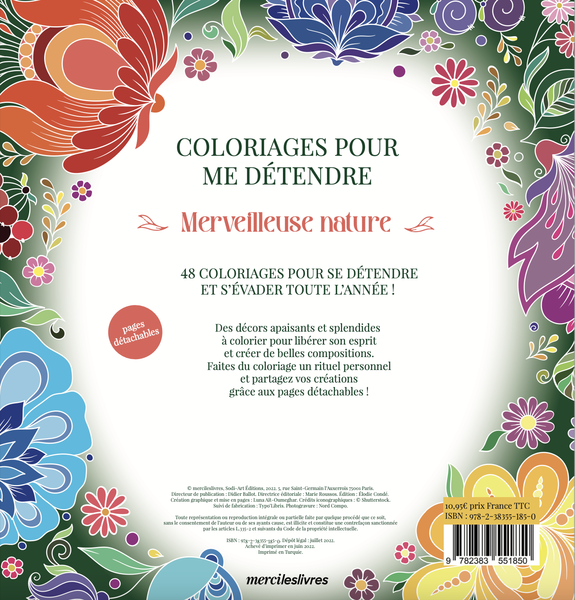 Merveilleuse nature - Coloriages pour me détendre