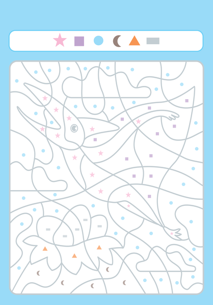 Mon bloc de coloriages magiques - Les formes