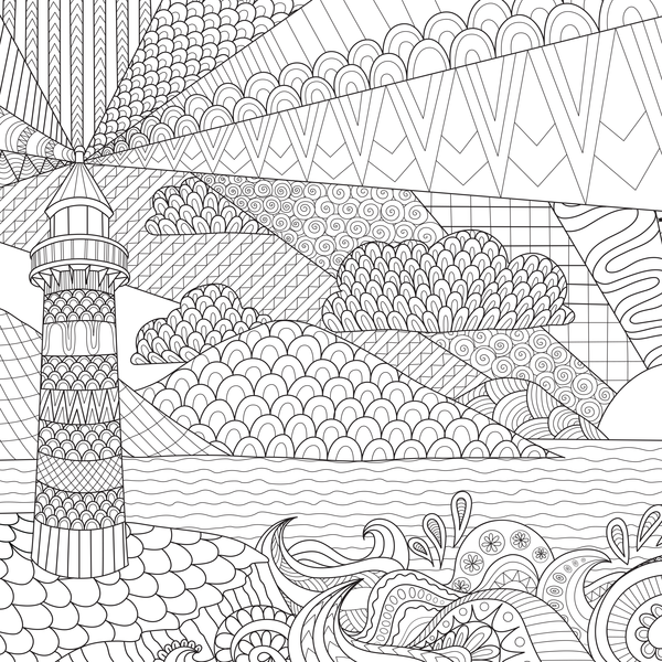 Fabuleux paysages - Coloriages pour me détendre