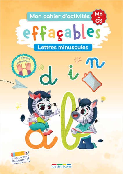 Mon cahier d'activités effaçables - Lettres minuscules MS-GS