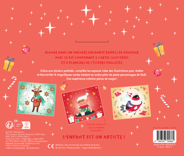 Mes jolies cartes scintillantes - Noël enchanté
