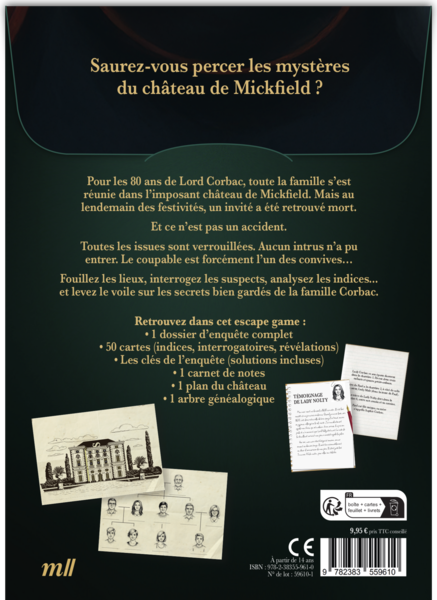 Escape game - Meurtre au château