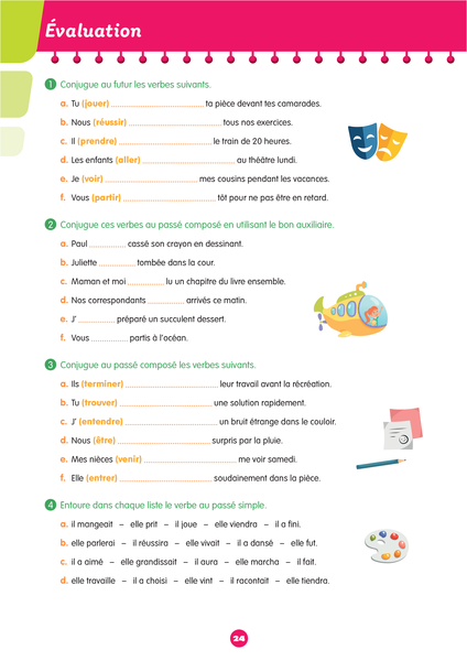 Mon prof à la maison - Conjugaison CM1