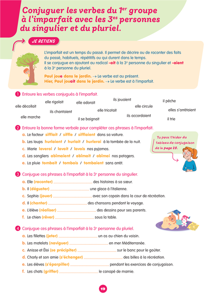 Mon prof à la maison - Conjugaison CE1