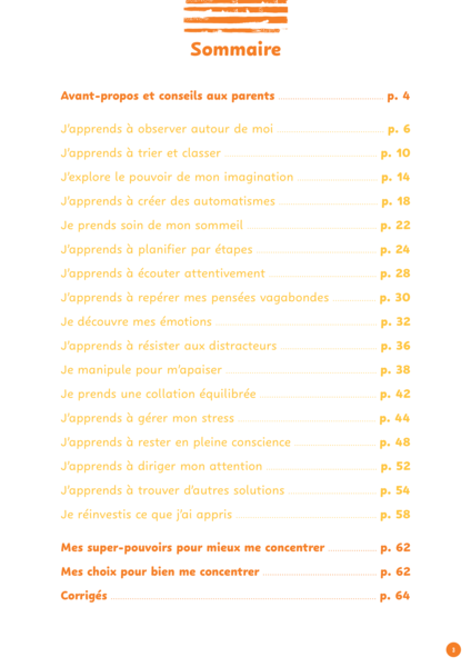 Mon cahier d'activités pour me concentrer, 7 ans et plus