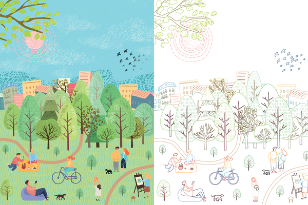 30 coloriages ambiance printanière