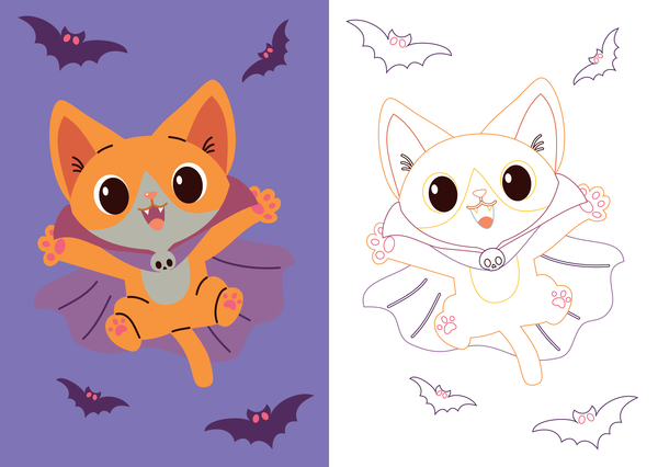 Mon beau carnet de coloriage : Halloween