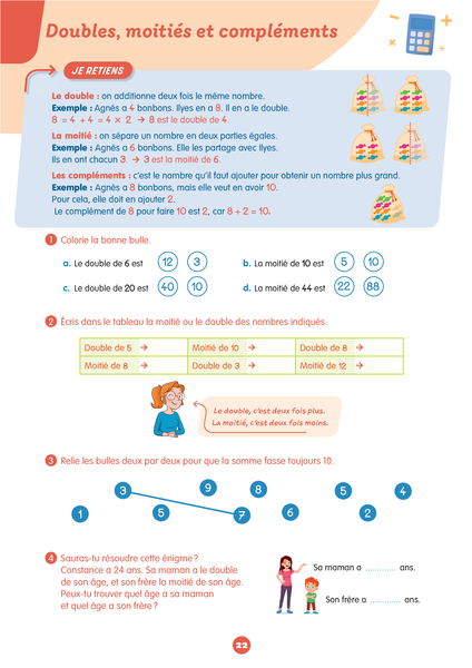 Mon prof à la maison - Maths CE1