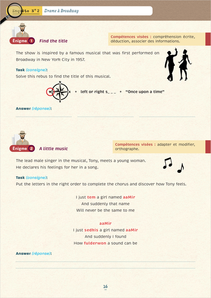 Énigmes in English 6e-5e