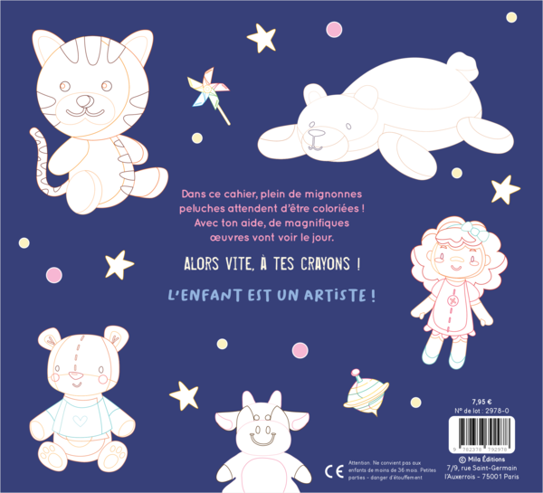 Mon gros cahier de doudous à colorier