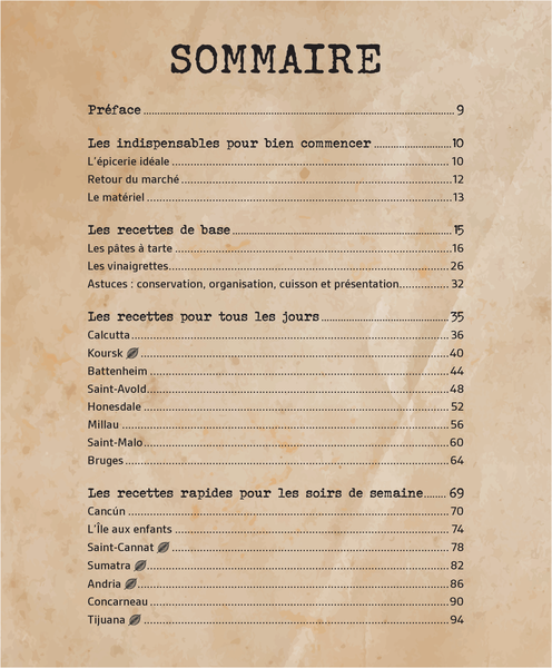 Tartes et salades en escale