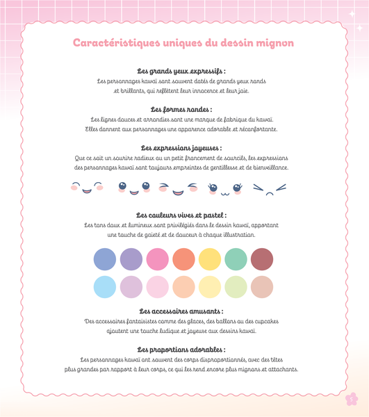 Dessine ton monde kawaï de jolies licornes