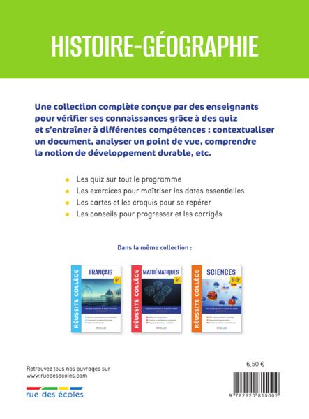 Réussite collège Histoire-Géographie 4e