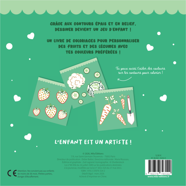 Mon beau potager à colorier sans dépasser