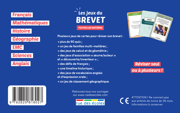 Les Jeux du Brevet - Toutes les matières